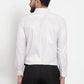 Jainish White Men's Cotton Stiped Formal Shirts ( SF 737White )