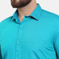 Jainish Green Men's Cotton Polka Dots Formal Shirts ( SF 739Green )