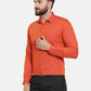Jainish Orange Men's Cotton Polka Dots Formal Shirts ( SF 739Orange )