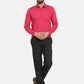 Jainish Red Men's Cotton Polka Dots Formal Shirts ( SF 739Red )