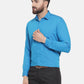 Jainish Blue Men's Cotton Polka Dots Formal Shirts ( SF 739Sky )