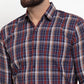 Jainish Blue Men's Cotton Checked Formal Shirts ( SF 741Blue )