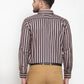 Jainish Black Men's Cotton Striped Formal Shirts ( SF 744Multi-Black )