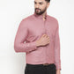Jainish Coral Men's Cotton Solid Button Down Formal Shirts ( SF 753Coral )