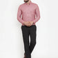 Jainish Coral Men's Cotton Solid Button Down Formal Shirts ( SF 753Coral )