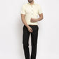Jainish Yellow Men's Cotton Half Sleeves Solid Formal Shirts ( SF 754Lime )