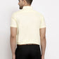 Jainish Yellow Men's Cotton Half Sleeves Solid Formal Shirts ( SF 754Lime )