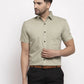 Jainish Green Men's Cotton Half Sleeves Solid Formal Shirts ( SF 754Pista )