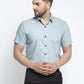 Jainish Green Men's Cotton Half Sleeves Solid Formal Shirts ( SF 754Sea-Green )