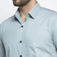 Jainish Green Men's Cotton Half Sleeves Solid Formal Shirts ( SF 754Sea-Green )