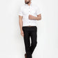 Jainish White Men's Cotton Half Sleeves Solid Formal Shirts ( SF 754White )