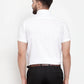 Jainish White Men's Cotton Half Sleeves Solid Formal Shirts ( SF 754White )