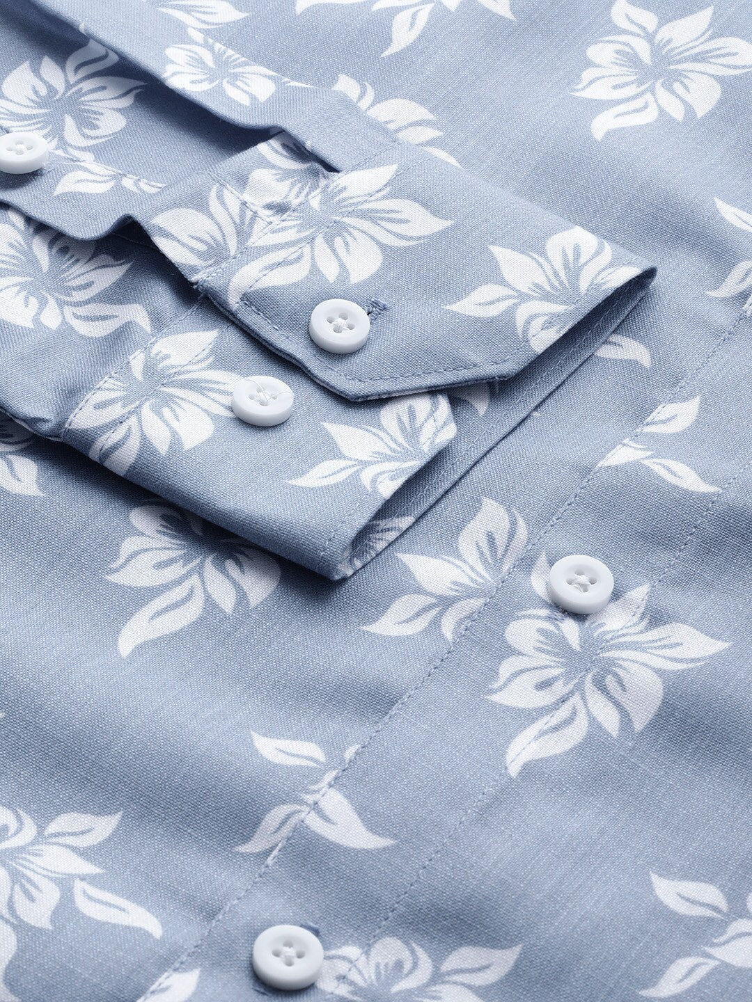 Jainish Blue Men's Cotton Printed Formal Shirt's ( SF 755Sky )