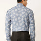 Jainish Blue Men's Cotton Printed Formal Shirt's ( SF 755Sky )