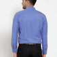 Jainish Blue Men's Cotton Solid Mandarin Collar Formal Shirts ( SF 757Blue )