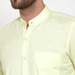 Jainish Green Men's Cotton Solid Mandarin Collar Formal Shirts ( SF 757Lime )