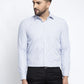 Jainish Blue Men's Cotton Striped Formal Shirt's ( SF 759Light-Blue )