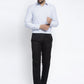 Jainish Blue Men's Cotton Striped Formal Shirt's ( SF 759Light-Blue )
