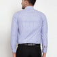 Jainish Blue Men's Cotton Checked Formal Shirt's ( SF 760Blue )