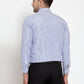 Jainish Blue Men's Cotton Checked Formal Shirt's ( SF 760Sky )