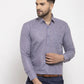 Jainish Grey Men's Dobby Solid Formal Shirts ( SF 762Grey )