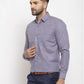Jainish Grey Men's Dobby Solid Formal Shirts ( SF 762Grey )