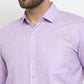 Jainish Purple Men's Dobby Solid Formal Shirts ( SF 762Light-Purple )