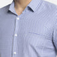 Jainish Blue Men's Cotton Checked Formal Shirt's ( SF 765Blue )