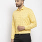 Jainish Yellow Men's Cotton Printed Formal Shirt's ( SF 766Yellow )