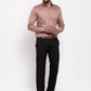 Jainish Brown Men's Cotton Solid Formal Shirt's ( SF 768Brown )