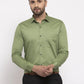 Jainish Olive Men's Cotton Solid Formal Shirt's ( SF 768Olive )