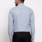 Jainish Grey Men's Cotton Striped Formal Shirt's ( SF 769Light-Grey )