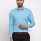 Jainish Blue Men's Cotton Printed Formal Shirt's ( SF 774Aqua )