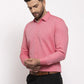 Jainish Red Men's Cotton Printed Formal Shirt's ( SF 774Coral )
