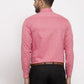 Jainish Red Men's Cotton Printed Formal Shirt's ( SF 774Coral )