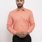 Jainish Peach Men's Cotton Printed Formal Shirt's ( SF 774Peach )