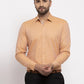 Jainish Brown Men's Cotton Printed Formal Shirt's ( SF 774Rust )