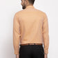 Jainish Brown Men's Cotton Printed Formal Shirt's ( SF 774Rust )