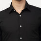 Jainish Black Men's Solid Formal Shirts ( SF 777Black )