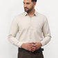 Jainish Beige Men's Solid Formal Shirts ( SF 777Light-Beige )