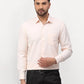 Jainish Peach Men's Solid Formal Shirts ( SF 777Peach )