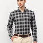 Jainish Black Men's Checked Formal Shirts ( SF 779Black )