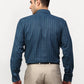 Jainish Blue Men's Checked Formal Shirts ( SF 780Blue )