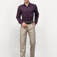 Jainish Red Men's Checked Formal Shirts ( SF 781Red-Blue )