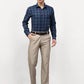 Jainish Blue Men's Checked Formal Shirts ( SF 781Sky-Blue )