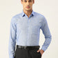 Jainish Blue Men's Solid Cotton Formal Shirt ( SF 782Blue )