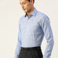 Jainish Blue Men's Solid Cotton Formal Shirt ( SF 782Blue )