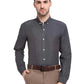 Jainish Grey Melange Men's Button Down Collar Cotton Formal Shirt ( SF 785Charcoal )