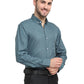 Jainish Grey Melange Men's Button Down Collar Cotton Formal Shirt ( SF 785Dark-Grey )