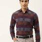 Jainish Brown Men's Formal Cotton Checked Shirt ( SF 787Brown )